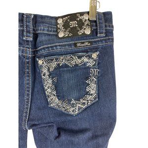 Miss Me Mid-Rise Easy Boot Blue Jeans Denim Women's Size 29